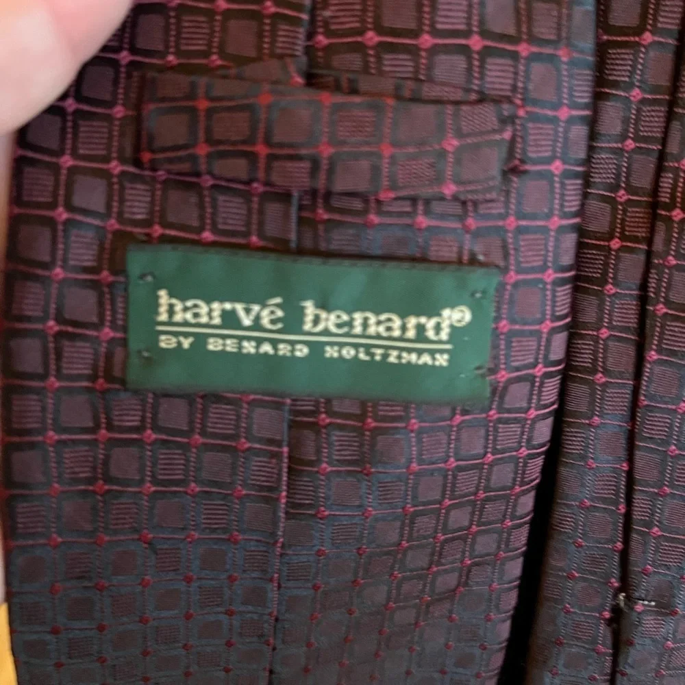Harve' Benard by Benard Holtzman 100% pure hand-sewn silk Tie